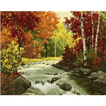 Картина для рисования по номерам "Осенняя река" арт. GX 21161 m