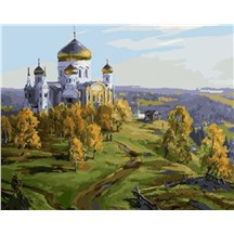 Картина для рисования по номерам "Осенние купола" арт. GX 21089