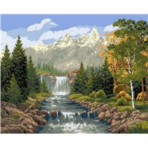 Картина для рисования по номерам "Водопад" арт. GX 7361
