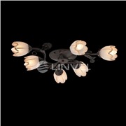 				Linvel LV 8491/6 E14 черное золото Люстра