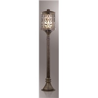 Светильник низкий фонарный столб уличный Odeon Light 2286/1A Kordi 1xE27 патина коричневая IP44