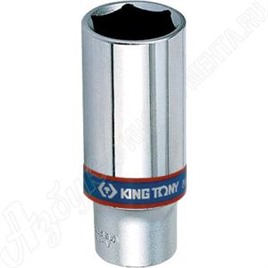 Головка торцевая глубокая шестигранная 3/8", 10 мм, KING TONY, 323510M