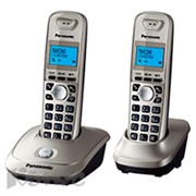 Телефон Panasonic KX-TG2512RUN платиновый,доп.трубка,АОН