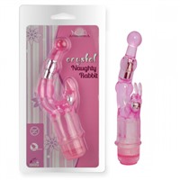 Howells Aphrodisia Crystal Stimulator Naughty Rabbit, розовый
Вибратор с клиторальным стимулятором