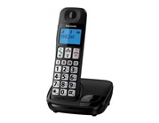 Радиотелефон Dect Panasonic KX-TGE110RUB чёрный, АОН