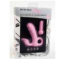 MyWorld вибратор, 11 см, розовый 
5 режимов вибрации, со стимуляцией клитора