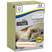 Консервы Bozita Funktion Indoor&Sterilised для кошек кусочки в желе с курицей (190 гр)