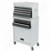 Шкаф для инструмента двухсекционный, 600 х 260 х 340 мм, 616 х 330 х 658 мм, на колесах, 10 ящиков Matrix Matrix арт. '906605'
