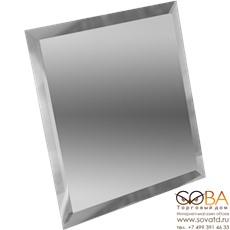 Плитка Квадратная зеркальная серебряная  с фацетом КЗС1-15 15х15 купить по лучшей цене в интернет магазине стильных обоев Сова ТД. Доставка по Москве, МО и всей России