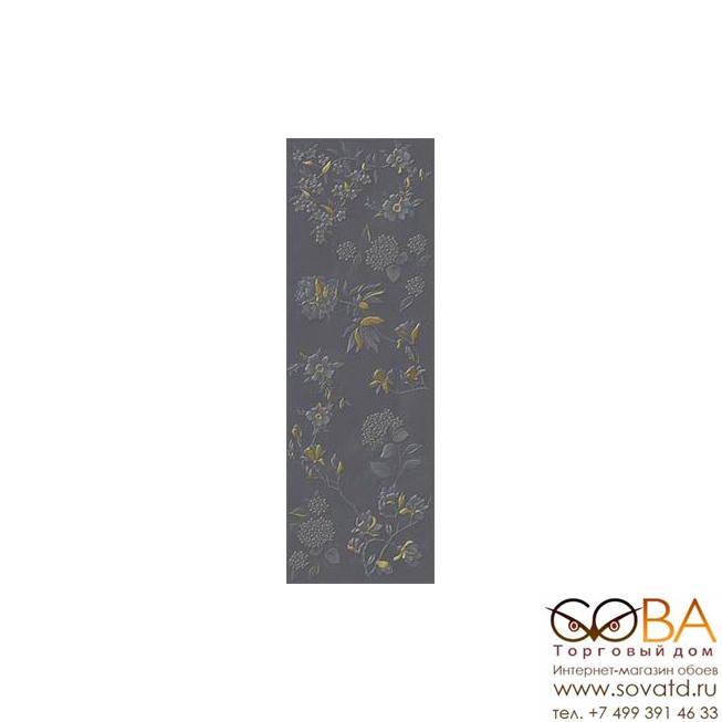 Декор Villeroy&Boch  Jardin Grey Gold PVD Matt. Rec. 40x120 купить по лучшей цене в интернет магазине стильных обоев Сова ТД. Доставка по Москве, МО и всей России