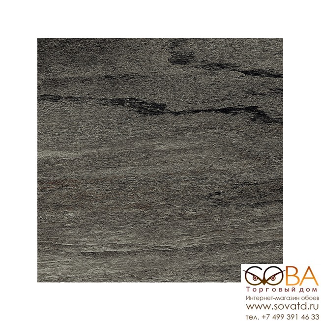 Керамогранит Casa Dolce Casa Flagstone 2.0 Black Glossy (80x80)см 751845 (Италия) купить по лучшей цене в интернет магазине стильных обоев Сова ТД. Доставка по Москве, МО и всей России