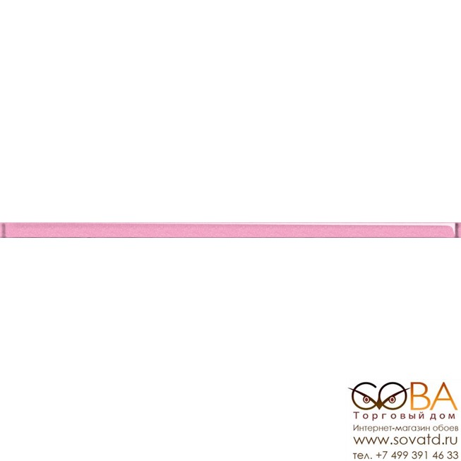 Бордюр Universal Glass  розовый UG1G071 2х44 купить по лучшей цене в интернет магазине стильных обоев Сова ТД. Доставка по Москве, МО и всей России