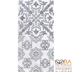 Декор Кампанилья  1 серый 1641-0091 20х40 купить по лучшей цене в интернет магазине стильных обоев Сова ТД. Доставка по Москве, МО и всей России