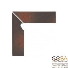 Керамическая плитка Shadow brown cokol schodowy 3-d LEWY 30x8 10шт купить по лучшей цене в интернет магазине стильных обоев Сова ТД. Доставка по Москве, МО и всей России