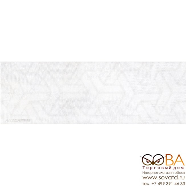Декор Rocersa  Groovy Rel White 20 x 60 купить по лучшей цене в интернет магазине стильных обоев Сова ТД. Доставка по Москве, МО и всей России