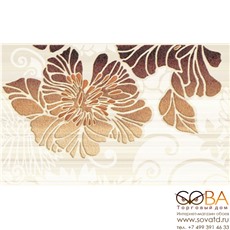 Декор Кензо корич. /09-03-15-075-2/ /96-54-13-7502/  40х25. купить по лучшей цене в интернет магазине стильных обоев Сова ТД. Доставка по Москве, МО и всей России