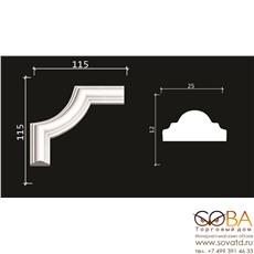 Лепнина Decor-Dizayn Декоративный уголок C1-DD35, 4 шт. купить по лучшей цене в интернет магазине стильных обоев Сова ТД. Доставка по Москве, МО и всей России