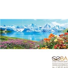 Панно Alps P6D246  из 6-ти плиток 90х40 купить по лучшей цене в интернет магазине стильных обоев Сова ТД. Доставка по Москве, МО и всей России