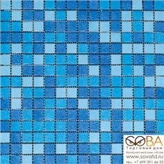 Мозаика LV-MG512  микс голубой (2х2) 32,7х32,7 купить по лучшей цене в интернет магазине стильных обоев Сова ТД. Доставка по Москве, МО и всей России