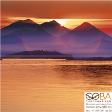 Панно Sunset  P2-1D278 40х40 (из 2 плиток) купить по лучшей цене в интернет магазине стильных обоев Сова ТД. Доставка по Москве, МО и всей России