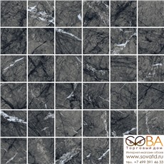 Мозаика Coliseumgres Uffizi Black Mosaico Nat (30x30)см 610110000735 (Россия) купить по лучшей цене в интернет магазине стильных обоев Сова ТД. Доставка по Москве, МО и всей России