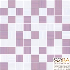 Мозаика Stripes  лиловый+серый 30х30 купить по лучшей цене в интернет магазине стильных обоев Сова ТД. Доставка по Москве, МО и всей России