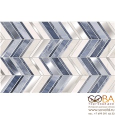 Декор Аника   голубой 01 25х40 купить по лучшей цене в интернет магазине стильных обоев Сова ТД. Доставка по Москве, МО и всей России