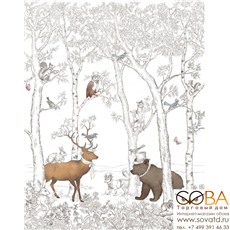 Панно Grandeco Jack 'n Rose 2024 JS 6001 купить по лучшей цене в интернет магазине стильных обоев Сова ТД. Доставка по Москве, МО и всей России