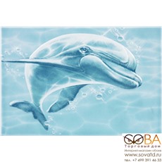 Декор Лагуна ВС7ДФ606 / DWU07LAG626  "Дельфин" 24,9х36,4 купить по лучшей цене в интернет магазине стильных обоев Сова ТД. Доставка по Москве, МО и всей России