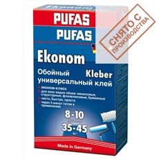 Pufas Euro 3000 Эконом - Универсальный обойный клей 300 гр. 20020/300 купить по лучшей цене в интернет магазине стильных обоев Сова ТД. Доставка по Москве, МО и всей России