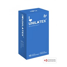 Презервативы Unilatex Natural Plain 12 шт +3 шт в подарок