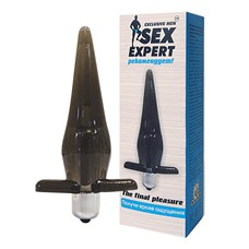 Анальная втулка с вибрацией Sex Expert - The Final Pleasure 11,5 см.