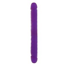 Двойной фиолетовый фаллоимитатор DOUBLE DONG LAVENDER - 30 см.