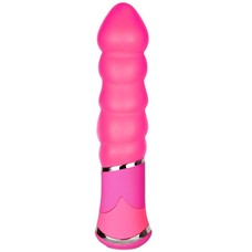 Розовый вибростимулятор BOOTYFUL RIBBED VIBE PINK