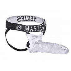 Прозрачный фаллопротез Grand Mamba XL Jock Style Cock - 21,6 см.