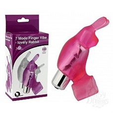 Виброкольцо розовое 7 Model Finger Vibe-lovely Rabbit 32015-pinkHW