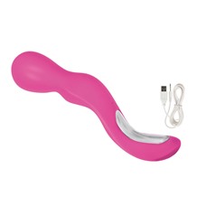 Розовый вибромассажер Lover s Wand - 22,75 см.