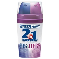 Возбуждающий лубрикант для двоих Swiss Navy Lube 2-in-1 HIS   HERS Stimulating Gels - 50 мл.