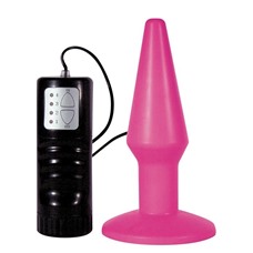 Анальная пробка с вибрацией Brutal Pink Plug Medium 9637TJ