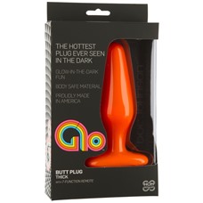 Анальная пробка GLO Vibrating Thick Orange 7051-08BXDJ