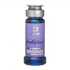 Лосьон для массажа Swede Fruity Love Massage Blueberry/Cassis с ароматом чёрной смородины и черники - 50 мл.