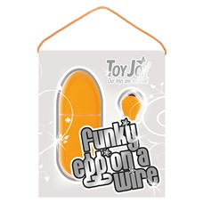 Виброяйцо FUNKY EGG ON A WIRE ORANGE 10021TJ