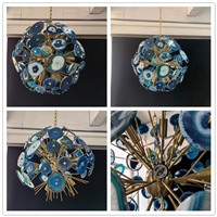 Люстра Agate Burst Chandelier Blue