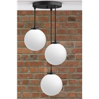 Подвесной светильник на три плафона "Идея" белые шары