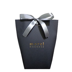 Пакет бумажный MERCI черный 16,5х13,5х8см. BAG MERCI