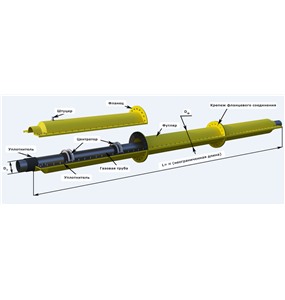 Композитный защитный футляр для газовой трубы (ЗГФТ) FT150
