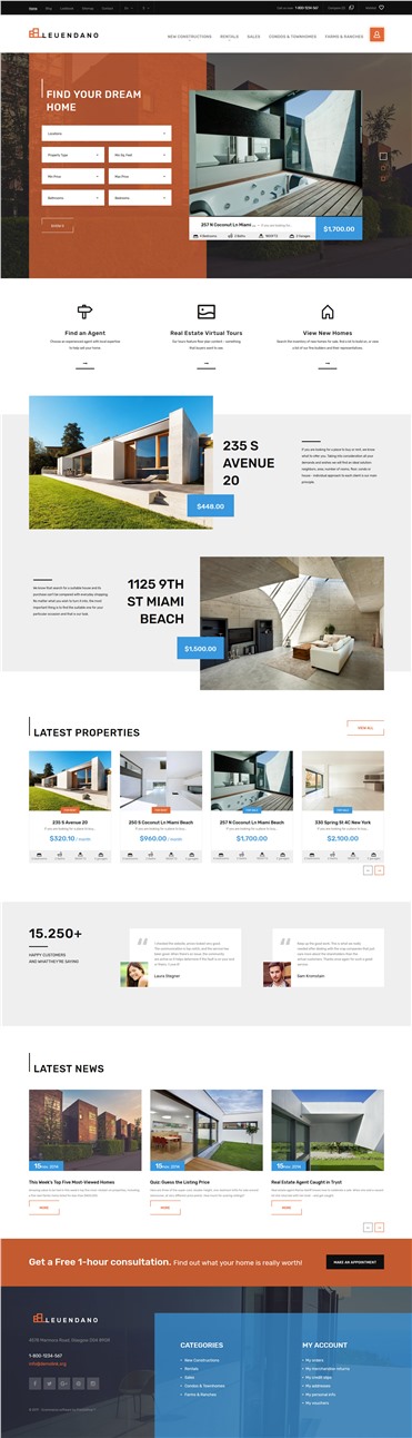 Leuendano - Real Estate Agency Responsive