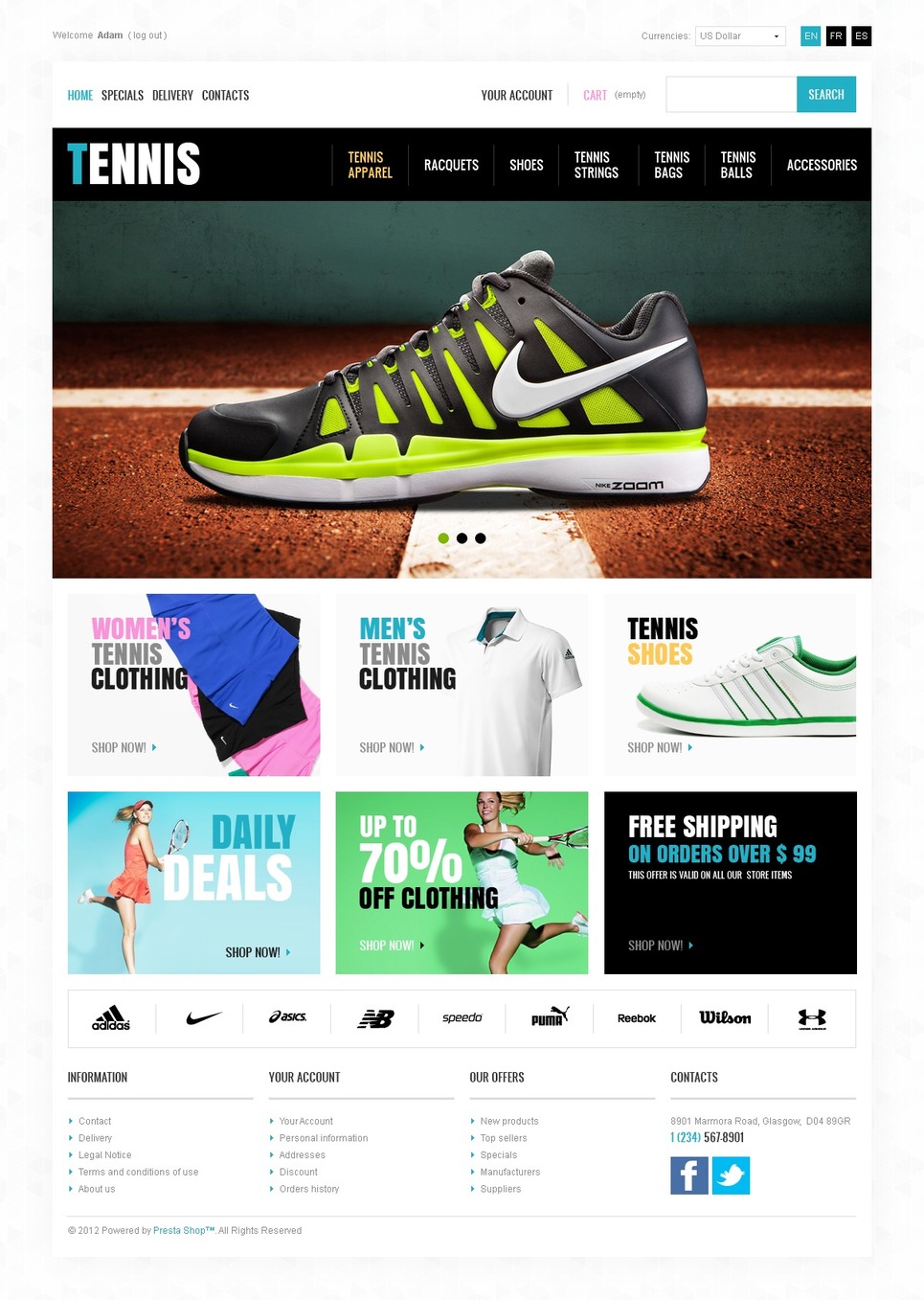 Tennis Store Интернет Магазин