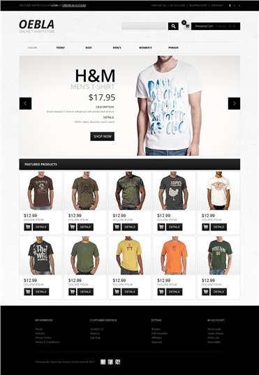 Online T-Shirt Store