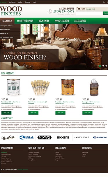 Responsive Wood Finishes Shop